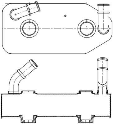 Oliekoeler motorolie Mahle Original CLC 178 000S