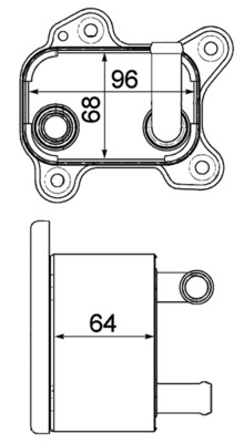 Mahle Original Oliekoeler motorolie CLC 183 000P