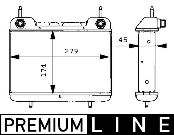 Oliekoeler motorolie Mahle Original CLC 27 000P