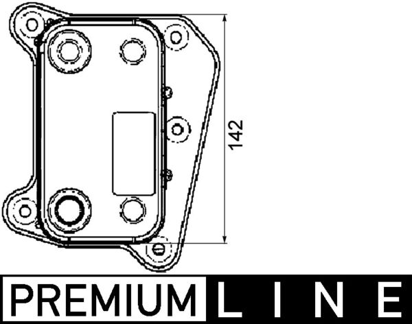 Oliekoeler motorolie Mahle Original CLC 38 000P