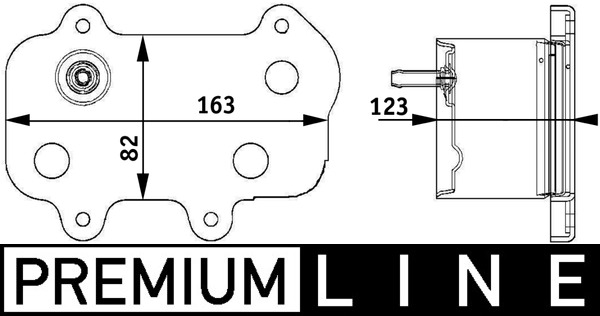 Oliekoeler motorolie Mahle Original CLC 61 000P