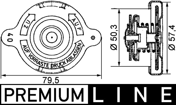 Radiateurdop Mahle Original CRB 13 000P