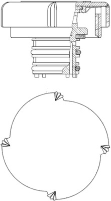 Radiateurdop Mahle Original CRB 21 000P