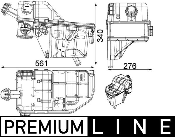 Expansievat Mahle Original CRT 134 000P