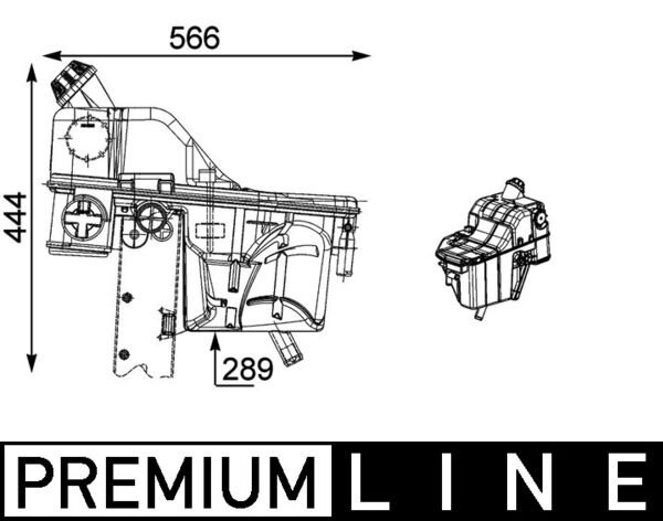 Expansievat Mahle Original CRT 54 000P