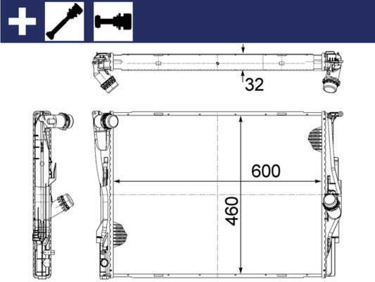 Radiateur Mahle Original CR 1087 000S