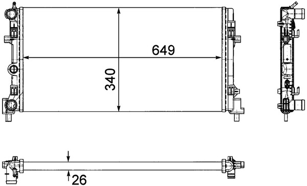 Radiateur Mahle Original CR 1096 000P