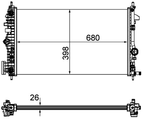 Radiateur Mahle Original CR 1103 000P