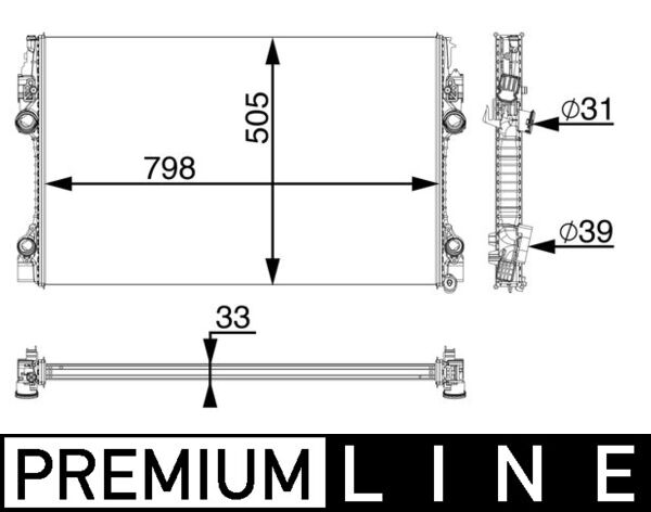 Radiateur Mahle Original CR 1163 000P