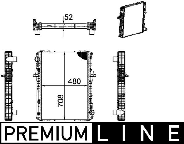 Radiateur Mahle Original CR 1170 000P