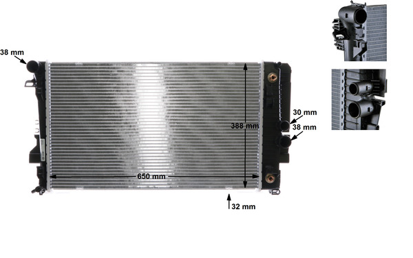 Mahle Original Radiateur CR 1173 000S