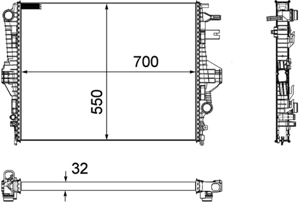 Mahle Original Radiateur CR 1184 000P