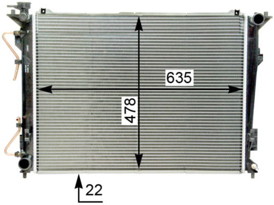 Radiateur Mahle Original CR 1338 000S