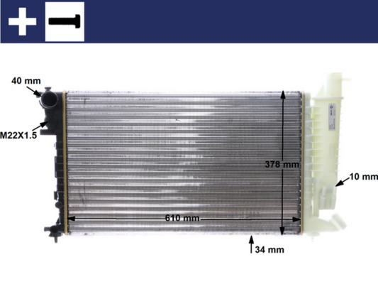 Radiateur Mahle Original CR 167 000S