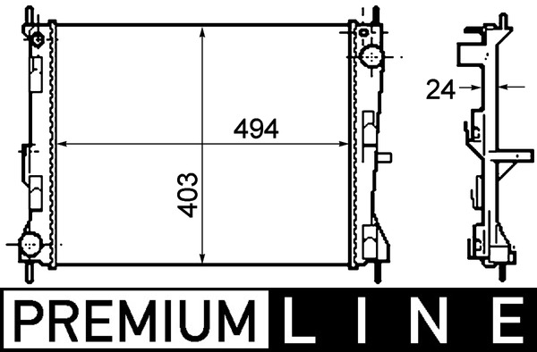 Radiateur Mahle Original CR 1691 000P