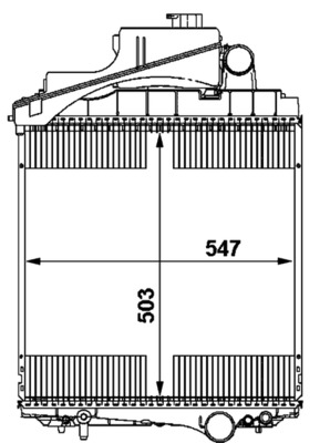 Mahle Original Radiateur CR 1729 000P
