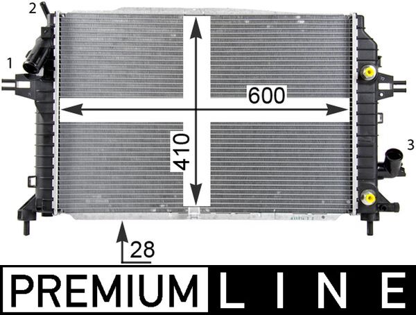 Radiateur Mahle Original CR 1857 000P