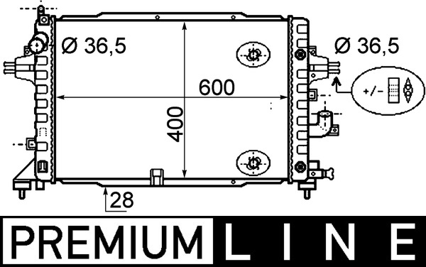 Radiateur Mahle Original CR 1858 000P