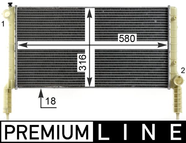 Radiateur Mahle Original CR 1991 000P