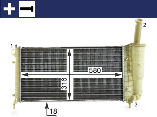 Mahle Original Radiateur CR 1994 000S