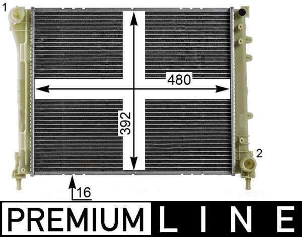 Radiateur Mahle Original CR 2004 000P