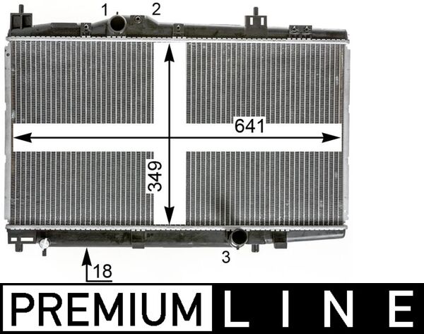 Radiateur Mahle Original CR 2017 000P