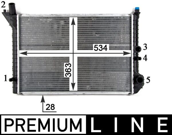 Radiateur Mahle Original CR 212 000P