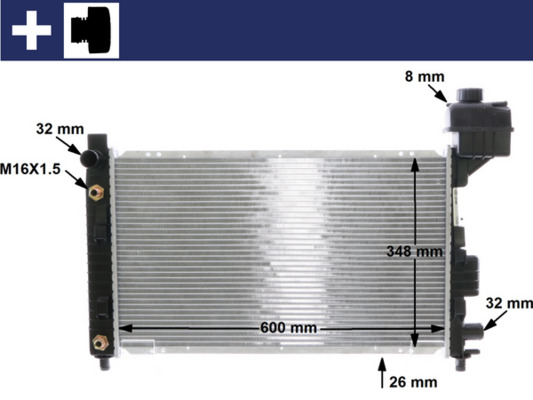 Radiateur Mahle Original CR 323 000S