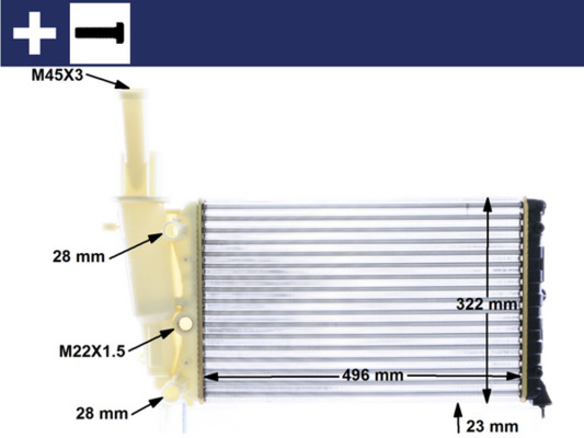 Radiateur Mahle Original CR 346 000S