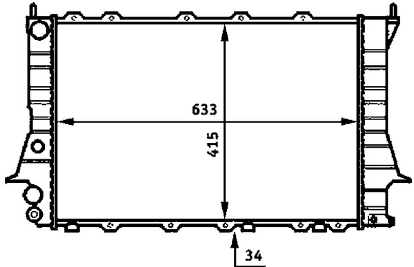 Mahle Original Radiateur CR 358 000S