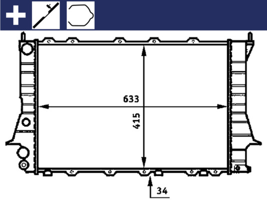 Radiateur Mahle Original CR 358 000S