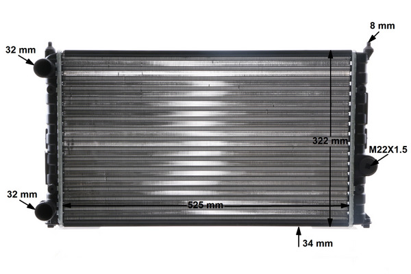 Mahle Original Radiateur CR 362 000S
