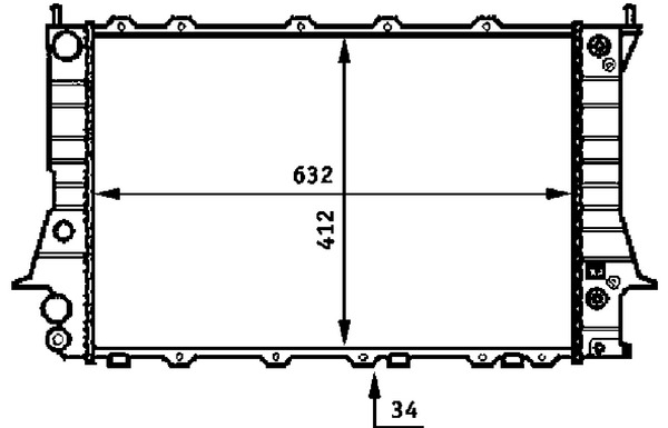 Mahle Original Radiateur CR 413 000S