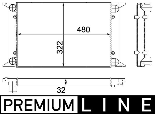 Radiateur Mahle Original CR 415 000P