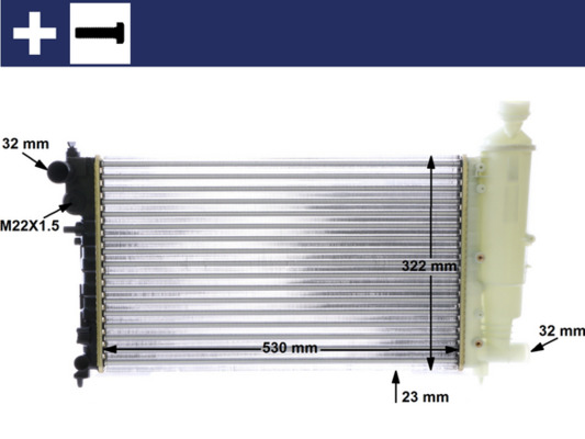 Radiateur Mahle Original CR 468 000S