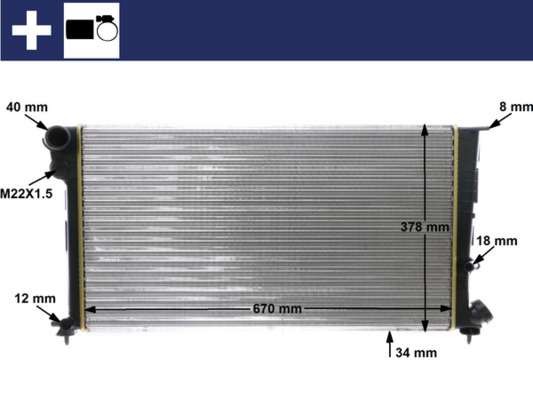 Radiateur Mahle Original CR 471 000S