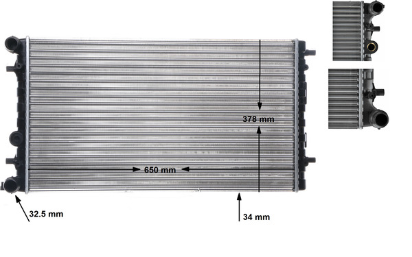 Mahle Original Radiateur CR 477 001S