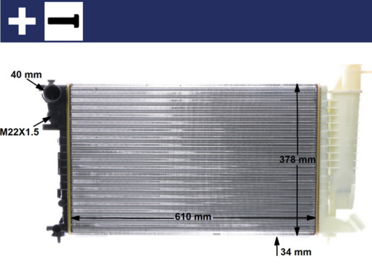 Radiateur Mahle Original CR 497 000S