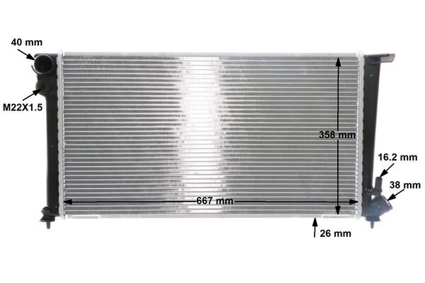 Mahle Original Radiateur CR 504 000S