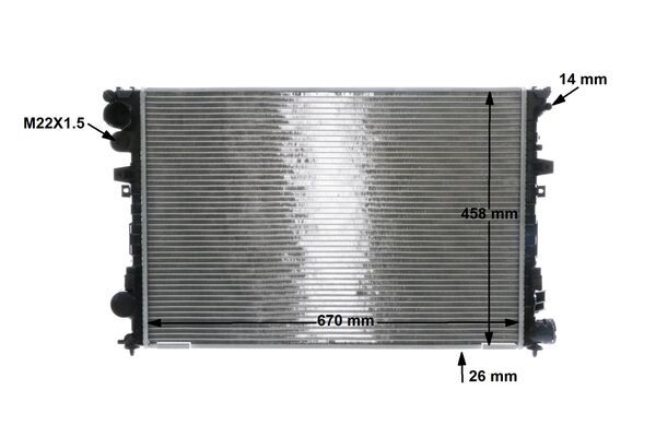 Mahle Original Radiateur CR 587 000S