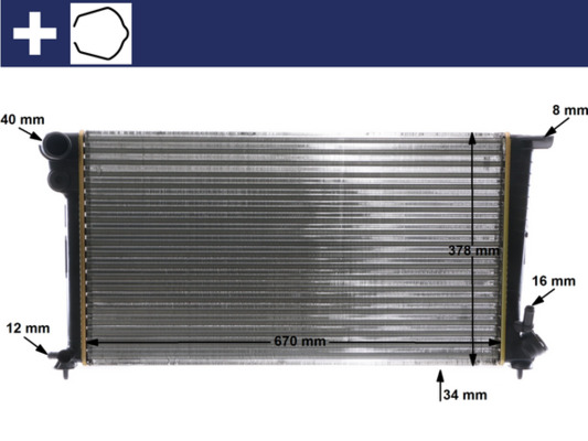 Radiateur Mahle Original CR 624 000S