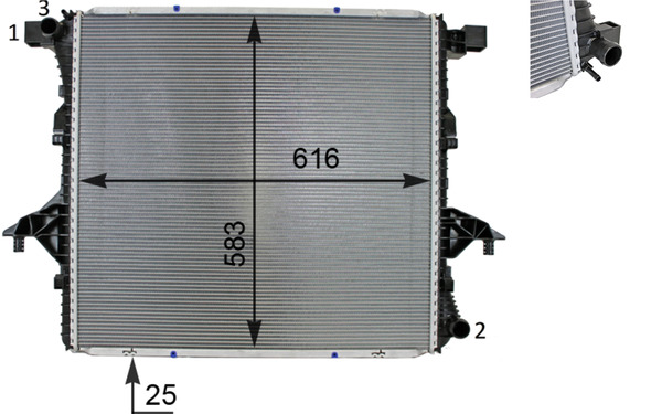 Radiateur Mahle Original CR 81 000S