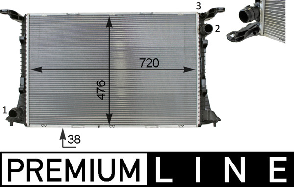 Radiateur Mahle Original CR 82 000P