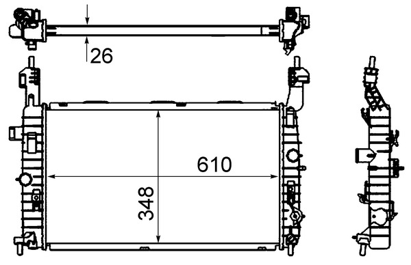 Radiateur Mahle Original CR 833 000S