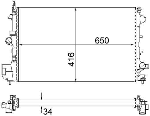 Radiateur Mahle Original CR 835 001S