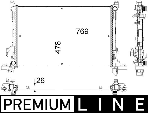 Radiateur Mahle Original CR 84 000P