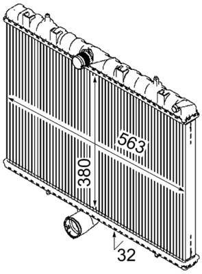 Mahle Original Radiateur CR 889 000S