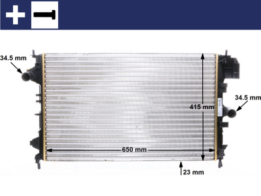 Radiateur Mahle Original CR 8 000S