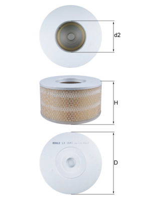 Luchtfilter Mahle Original LX 1641