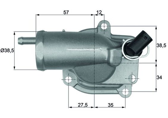 Thermostaat Mahle Original TH 10 87